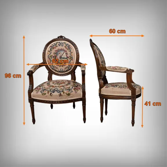 Sessel im Stil Louis XVI.
