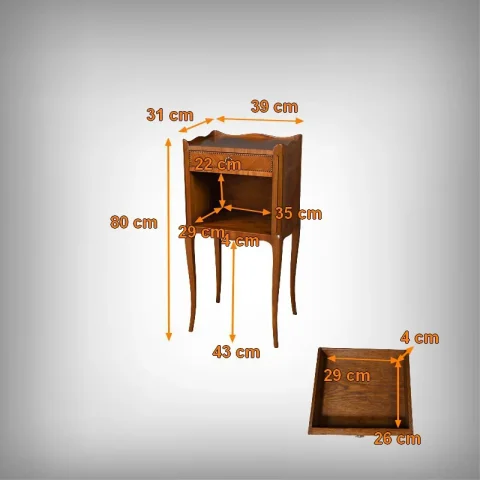 Table de Salon en Marqueterie, style Transition Louis XV Louis XVI – Milieu XXe