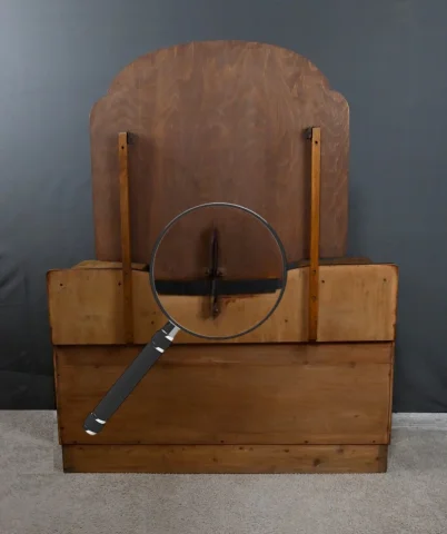 Commode-Coiffeuse en Ronce de Noyer, Angleterre – 1920