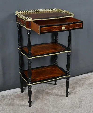 Petite Table de Salon en Marqueterie, style Napoléon III – 2ème partie XIXe