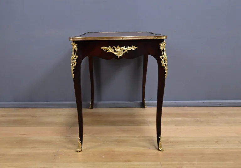 Table-Bureau en Palissandre, Bois de Rose et Acajou, style Louis XV – Début XXe