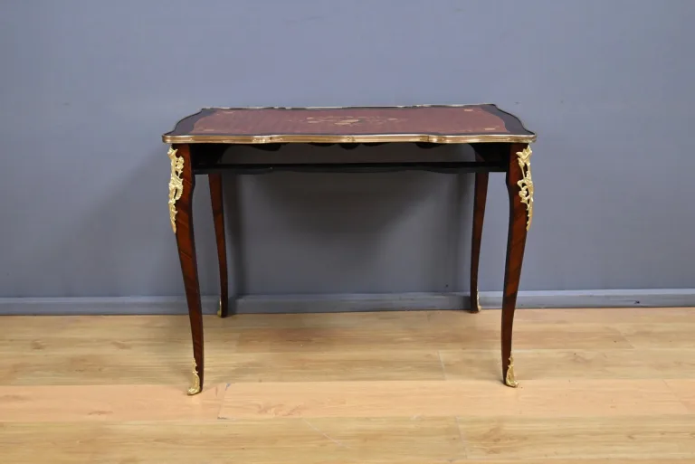 Table-Bureau en Palissandre, Bois de Rose et Acajou, style Louis XV – Début XXe