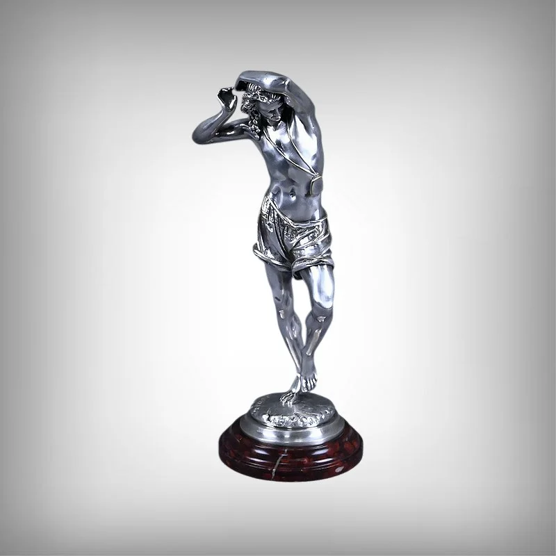 Bronze Argenté « Le Danseur Napolitain », signé A. Carrier – 2ème partie XIXe