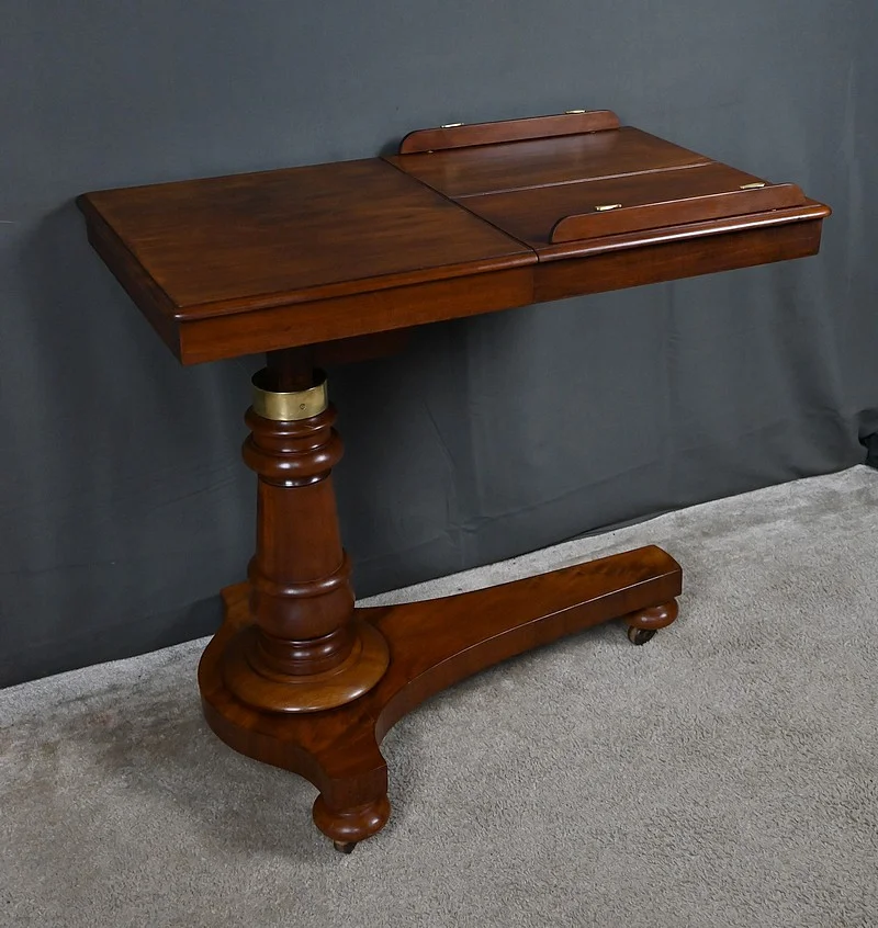 Table de Lecture en Acajou, époque Victorienne, Angleterre – Milieu XIXe