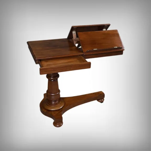 Table de Lecture en Acajou, époque Victorienne, Angleterre – Milieu XIXe