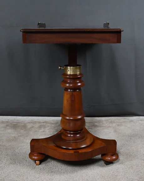 Table de Lecture en Acajou, époque Victorienne, Angleterre – Milieu XIXe