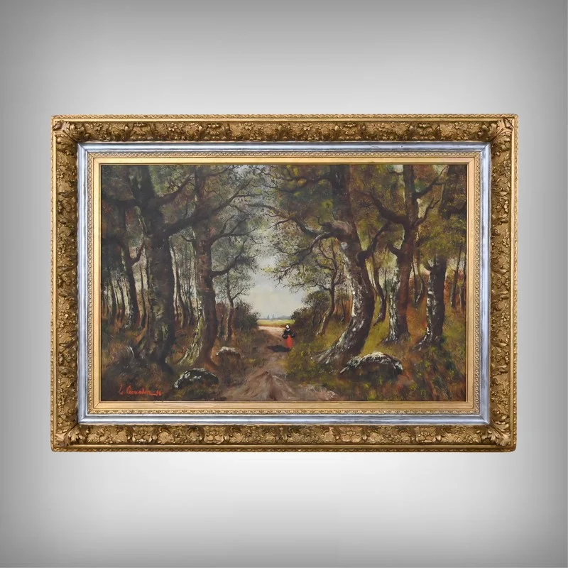 OIL ON CANVAS by LUCIE GOURDON