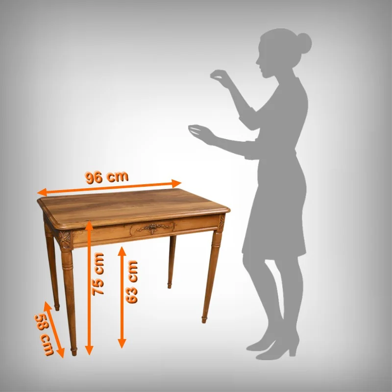 Table-Bureau en Noyer, Maison Henry Geneste – 1ère partie XXe