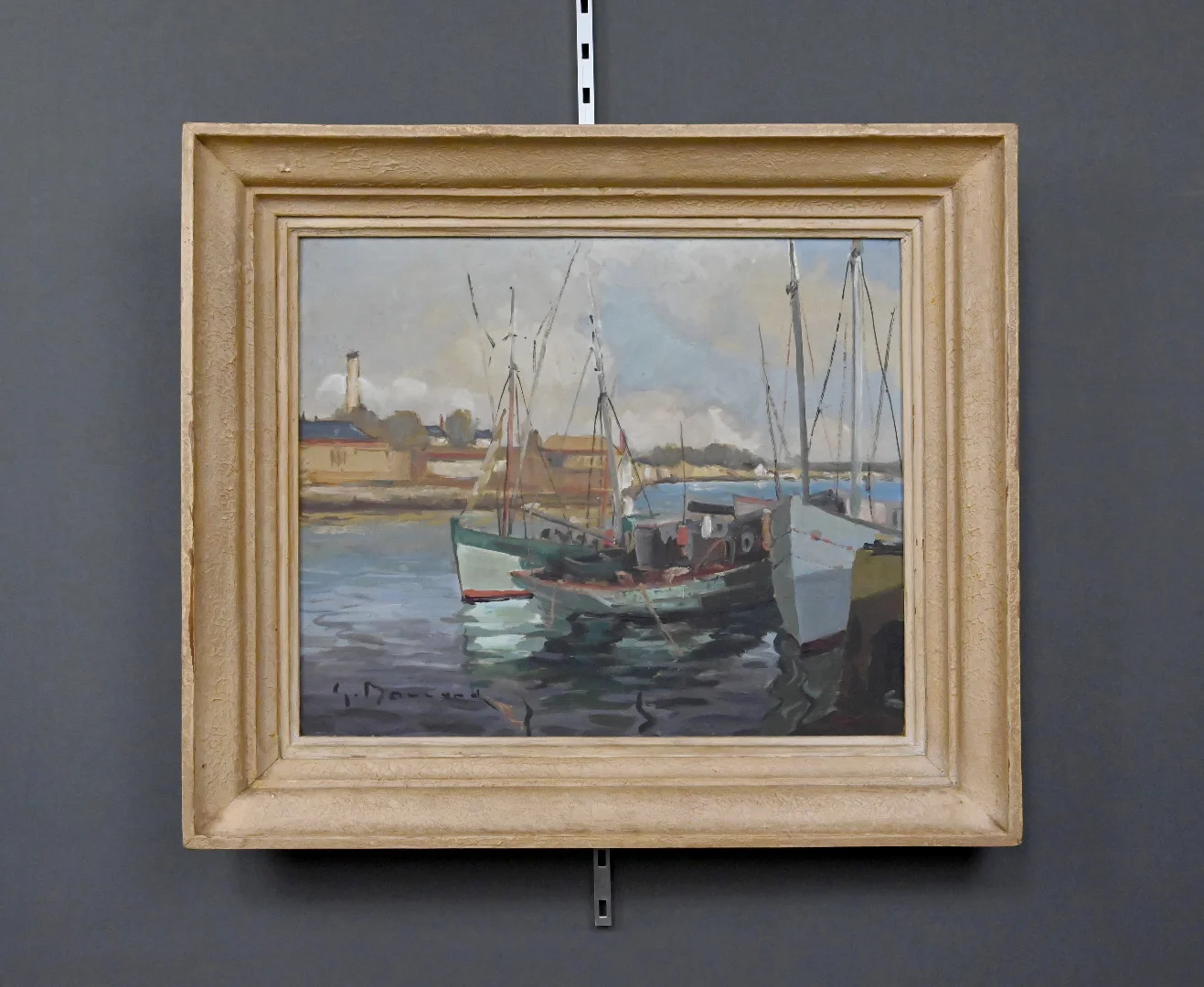 油彩、板絵、G. BOULARD署名