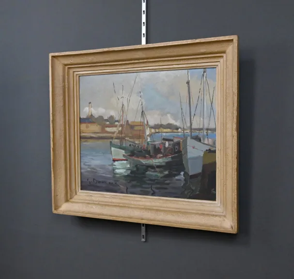 ÖL AUF TAFELholz, signiert G. BOULARD