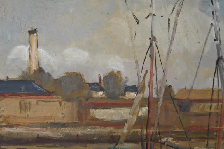 ÖL AUF TAFELholz, signiert G. BOULARD