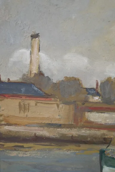 ÖL AUF TAFELholz, signiert G. BOULARD