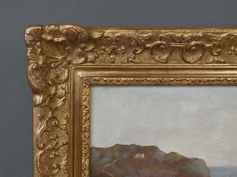Tableau « Le Port de Camaret », Huile sur Toile, signé H. Callot – Début XXe