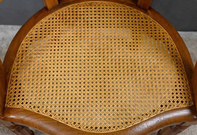 Walnut Desk Armchair, Louis-Philippe Period – First Half of the 19th Century