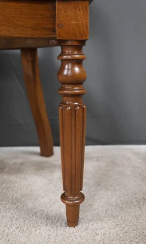 Walnut Desk Armchair, Louis-Philippe Period – First Half of the 19th Century