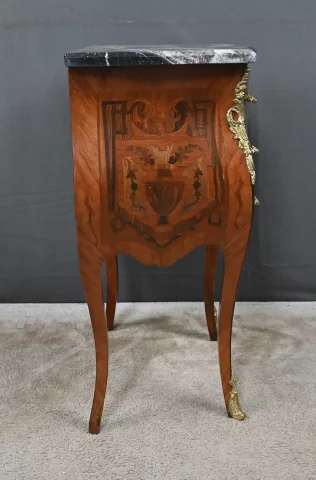Petit Meuble de Salon en Marqueterie, style Louis XV – Milieu XXe