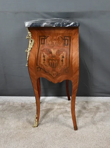 Petit Meuble de Salon en Marqueterie, style Louis XV – Milieu XXe