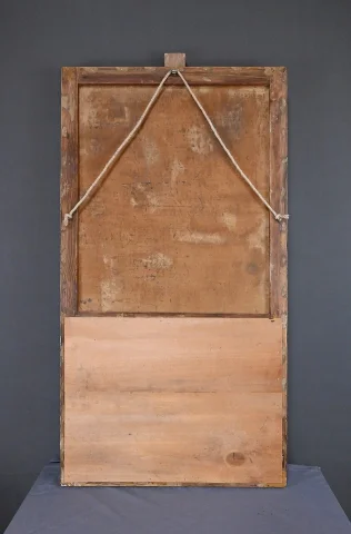 Miroir Trumeau en bois doré, style Louis XVI – 1900

金箔仕上げ木製トリュモー鏡、ルイ16世スタイル – 1900年