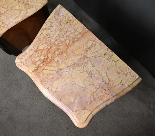 Coppia di Comodini in Marqueterie di Palissandro, Stile Luigi XV – Seconda Metà del XX Secolo