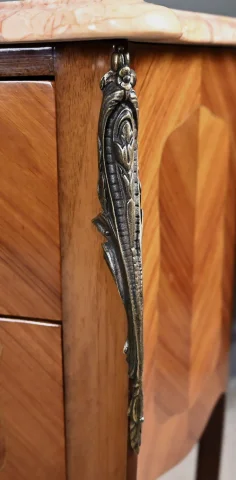 Coppia di Comodini in Marqueterie di Palissandro, Stile Luigi XV – Seconda Metà del XX Secolo