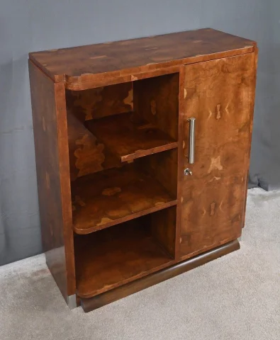 Bibús en chapa de olmo veteado, Art Déco – 1940
