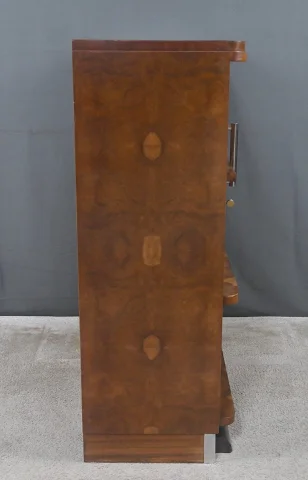 Bibús en chapa de olmo veteado, Art Déco – 1940