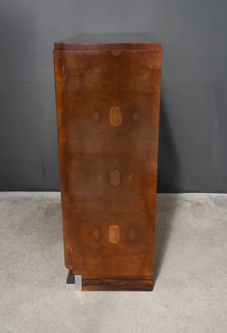 Bibús en chapa de olmo veteado, Art Déco – 1940
