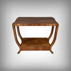 Consola en chapa de nogal, estilo Art déco – siglo XX