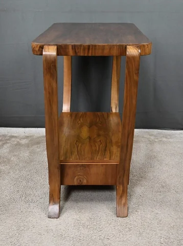 Consola en chapa de nogal, estilo Art déco – siglo XX
