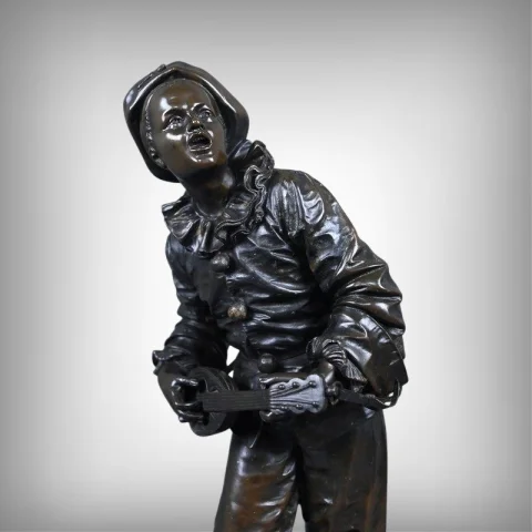 Important Bronze « Au clair de la Lune », signé Bouret – Fin XIXe