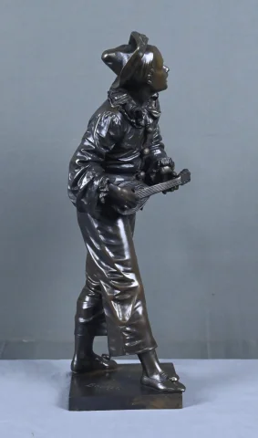 Important Bronze « Au clair de la Lune », signé Bouret – Fin XIXe