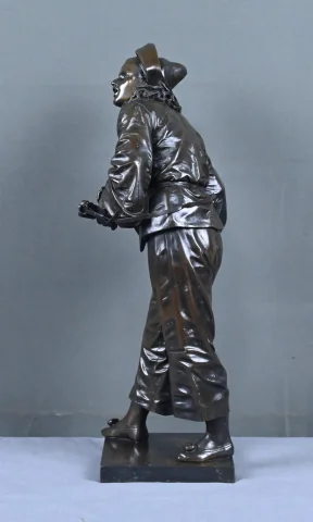 Important Bronze « Au clair de la Lune », signé Bouret – Fin XIXe