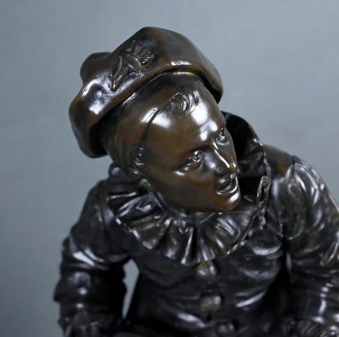 Important Bronze « Au clair de la Lune », signé Bouret – Fin XIXe