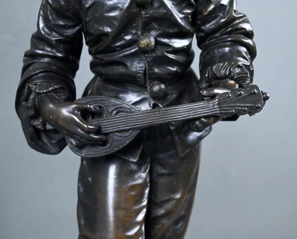 Important Bronze « Au clair de la Lune », signé Bouret – Fin XIXe