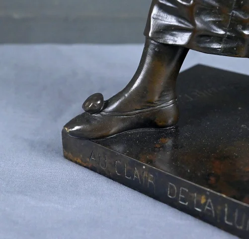 Important Bronze « Au clair de la Lune », signé Bouret – Fin XIXe