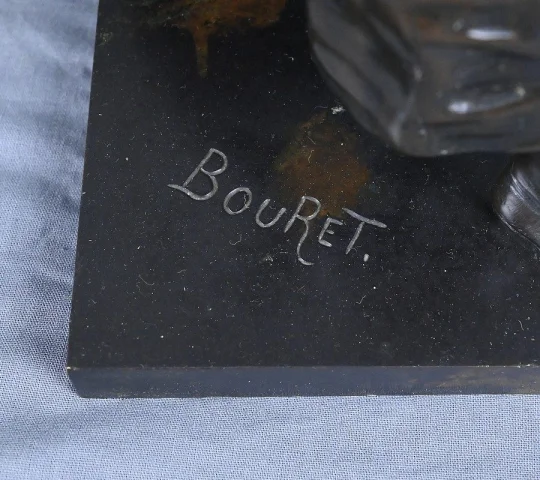Important Bronze « Au clair de la Lune », signé Bouret – Fin XIXe