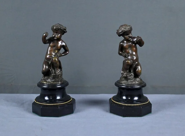 Paire de Putti en Bronze – 2ème partie XIXe