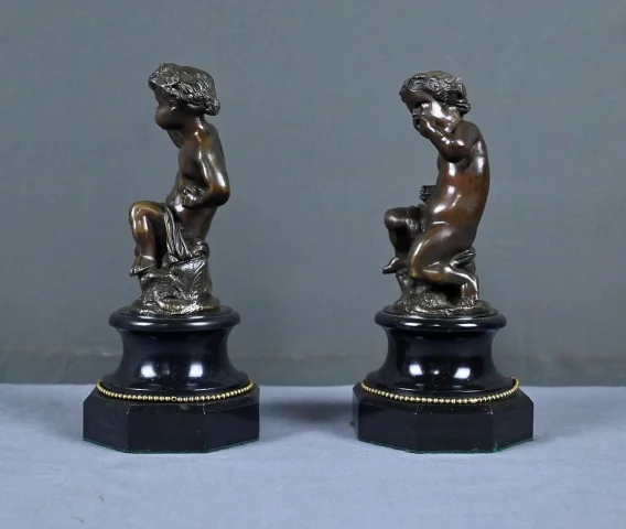 Paire de Putti en Bronze – 2ème partie XIXe