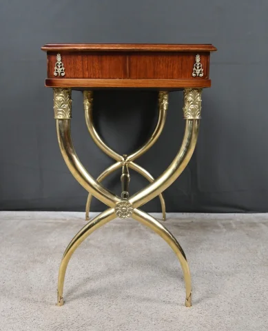 Console en placage d'acajou, estilo Imperio – 1ª parte del siglo XX
