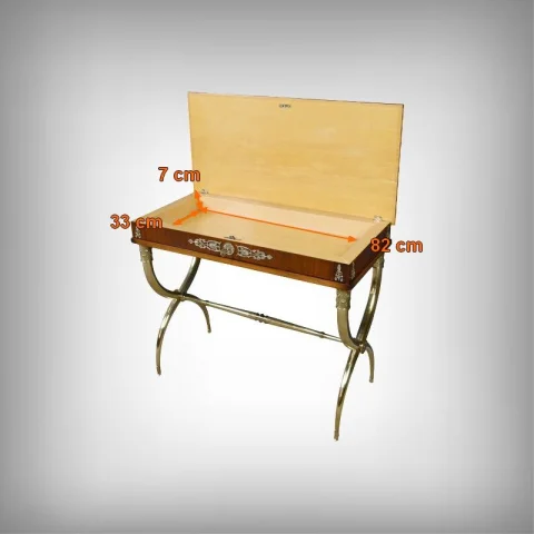 Console en placage d'acajou, estilo Imperio – 1ª parte del siglo XX