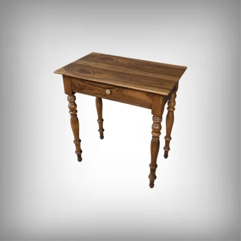 Small Louis-Philippe Style Walnut Writing Table – 19th Century — Restored