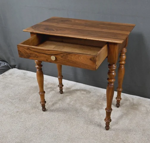 Small Louis-Philippe Style Walnut Writing Table – 19th Century — Restored