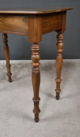 Small Louis-Philippe Style Walnut Writing Table – 19th Century — Restored