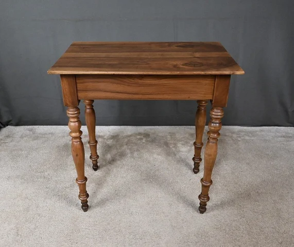 Small Louis-Philippe Style Walnut Writing Table – 19th Century — Restored