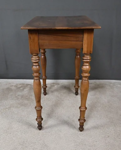Small Louis-Philippe Style Walnut Writing Table – 19th Century — Restored