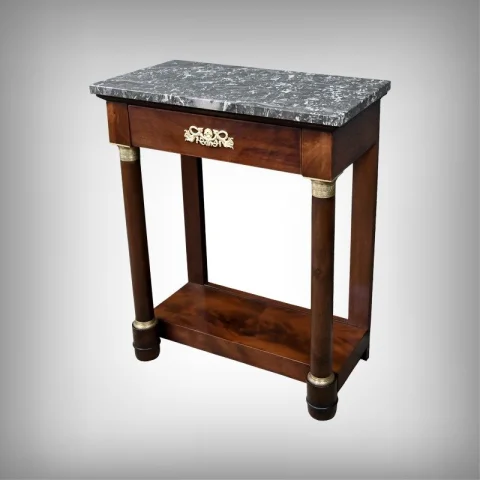 Petite Console en Acajou, style Empire – XIXe

小型桃花心木台, 帝政风格 – 19世纪 — Restauré