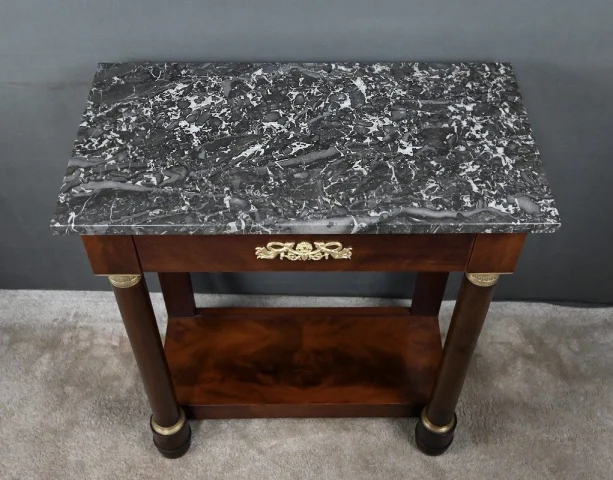 Petite Console en Acajou, style Empire – XIXe

小型桃花心木台, 帝政风格 – 19世纪 — Restauré