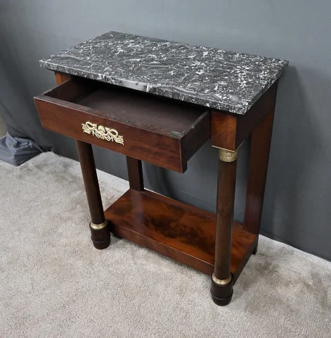 Petite Console en Acajou, style Empire – XIXe

小型桃花心木台, 帝政风格 – 19世纪 — Restauré