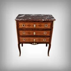 Marquetry Chest of Drawers, Transition Louis XV–Louis XVI Style – Mid-20th Century