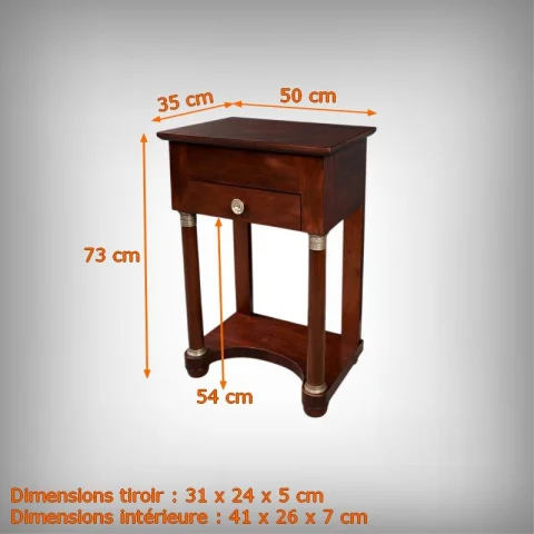 Mobile da Salotto in Mogano, Stile Impero – 1900 — Restauré